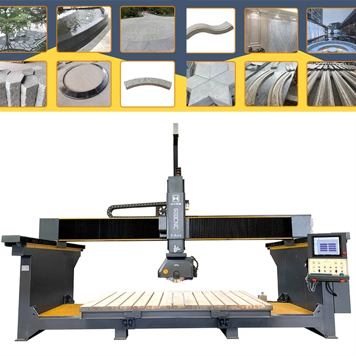 Grande máquina de corte de granito